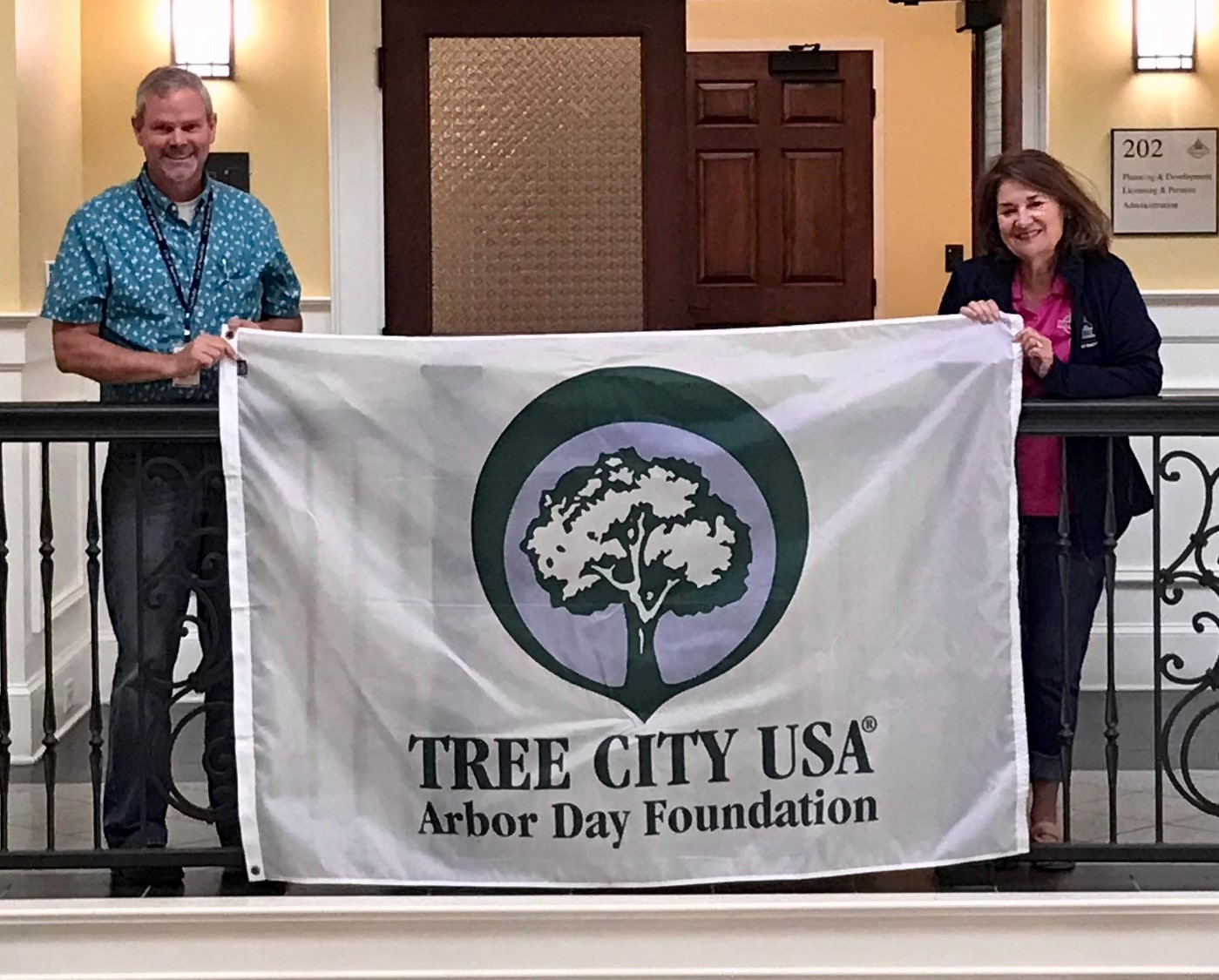 Tree City USA John Dennis and Nelie Wilson