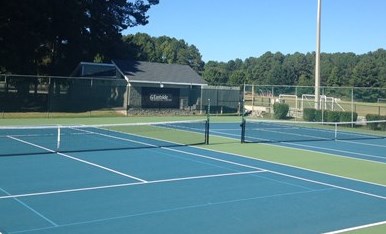 tennis courts